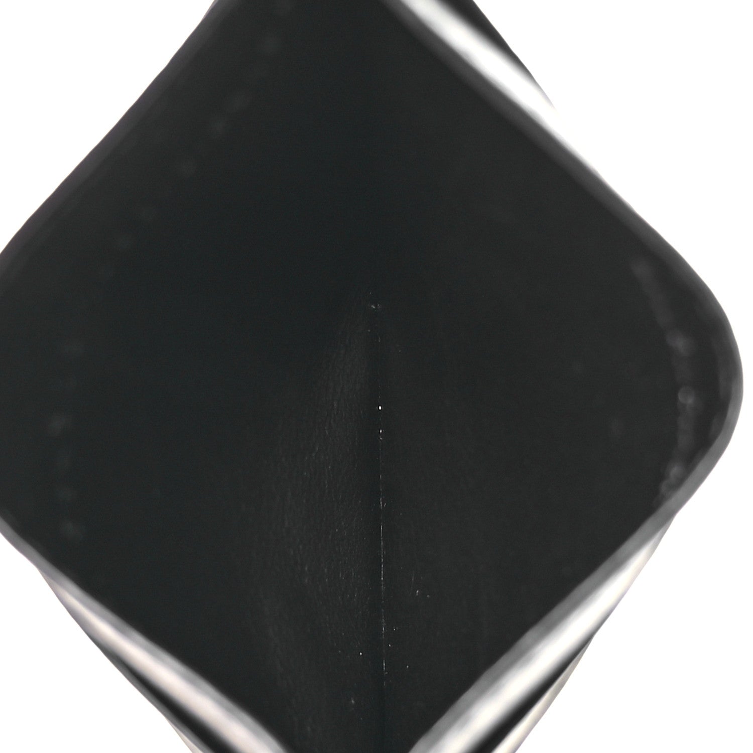 Balenciaga Grained Calfskin Logo Cash Card Holder Black White 5 of 10