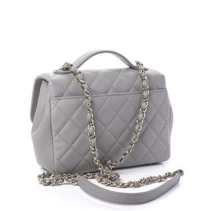 Chanel Caviar Quilted Medium Business Affinity Flap Grey 2 of 10
