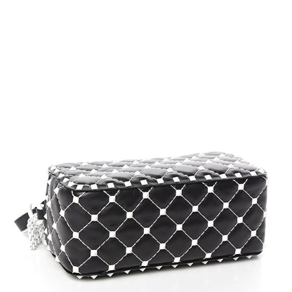 Valentino Garavani Lambskin Free Rockstud Spike Camera Bag Black 3 of 8