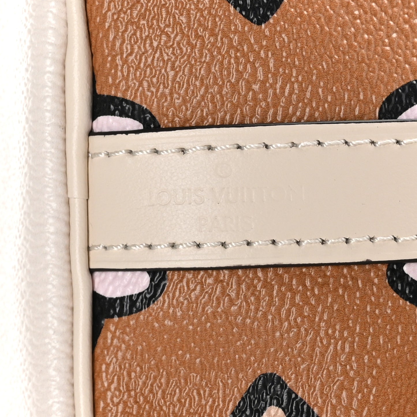 LOUIS VUITTON Monogram Giant Wild At Heart Speedy Bandouliere 25 Creme