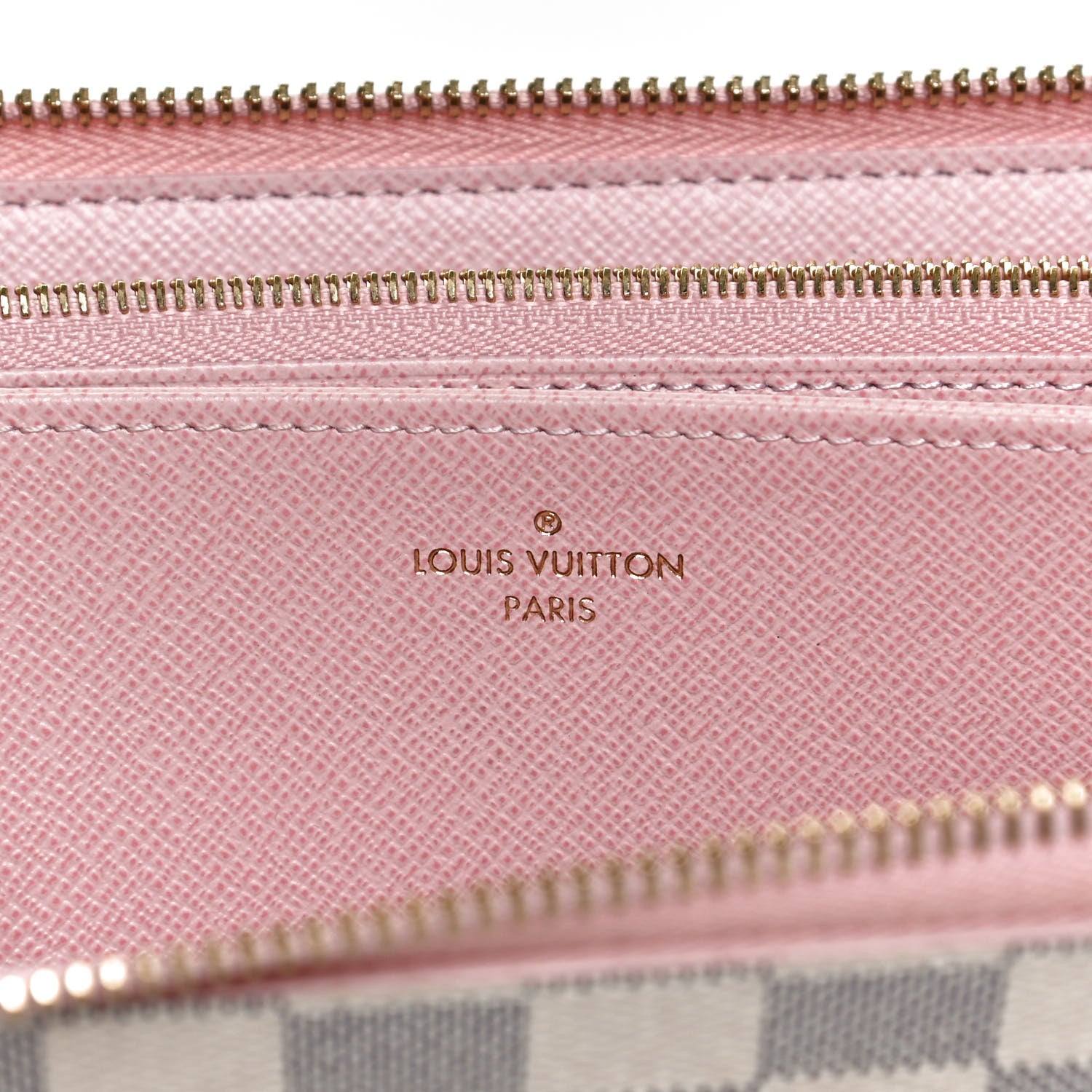 Louis Vuitton Damier Azur Zippy Wallet Rose Ballerine 6 of 12