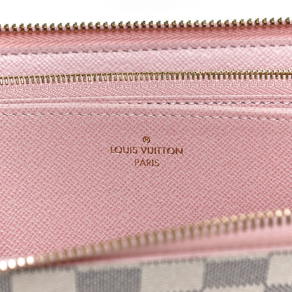 Louis Vuitton Damier Azur Zippy Wallet Rose Ballerine 6 of 12