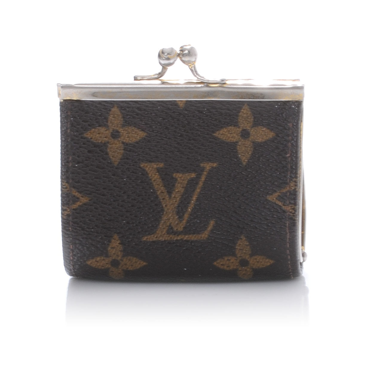 Louis Vuitton Monogram Mini Kiss Lock Coin Purse 1 of 6