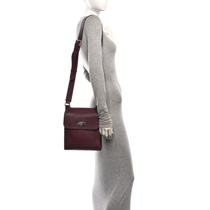 Mulberry Small Classic Grain Calfskin Antony Messenger Crossbody Black Cherry 2 of 13