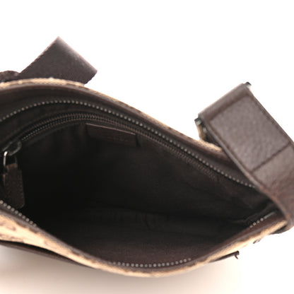 Gucci Monogram Flat Messenger Bag Dark Brown 5 of 12