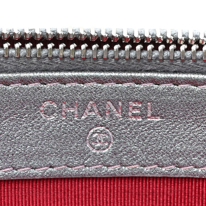 Chanel Iridescent Lambskin Calfskin Quilted Small Gabrielle Clutch With Chain Light Purple 8 of 14