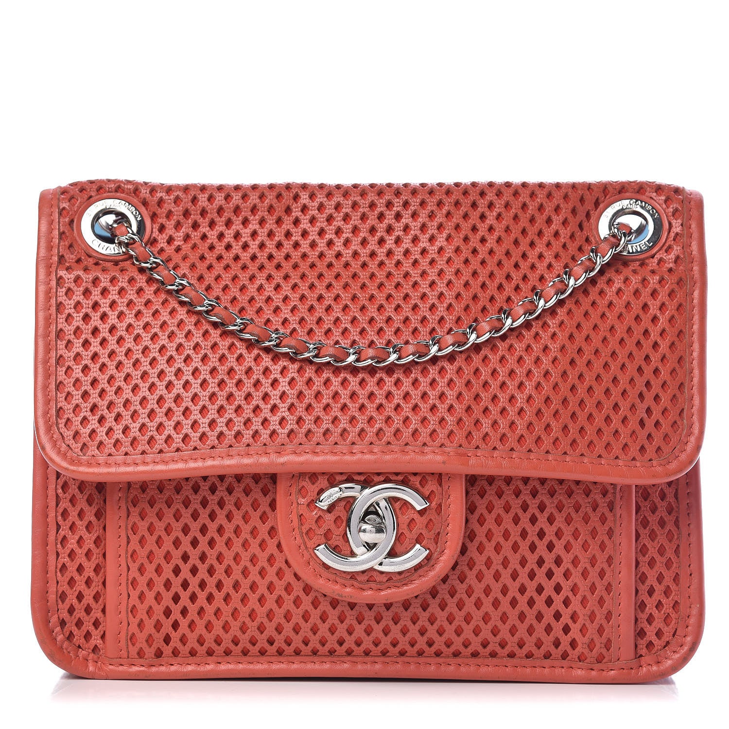 Chanel Perforated Calfskin Small Up In The Air Flap Red 1 of 14