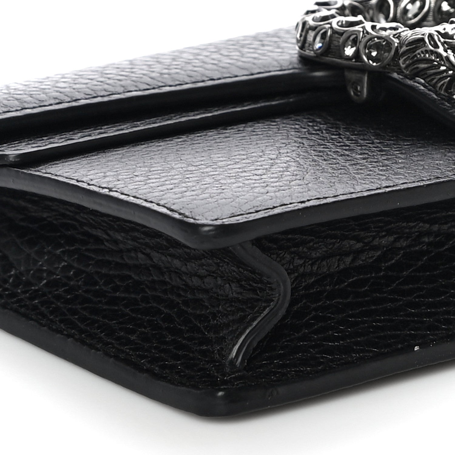 Gucci Calfskin Super Mini Dionysus Shoulder Bag Black 7 of 12
