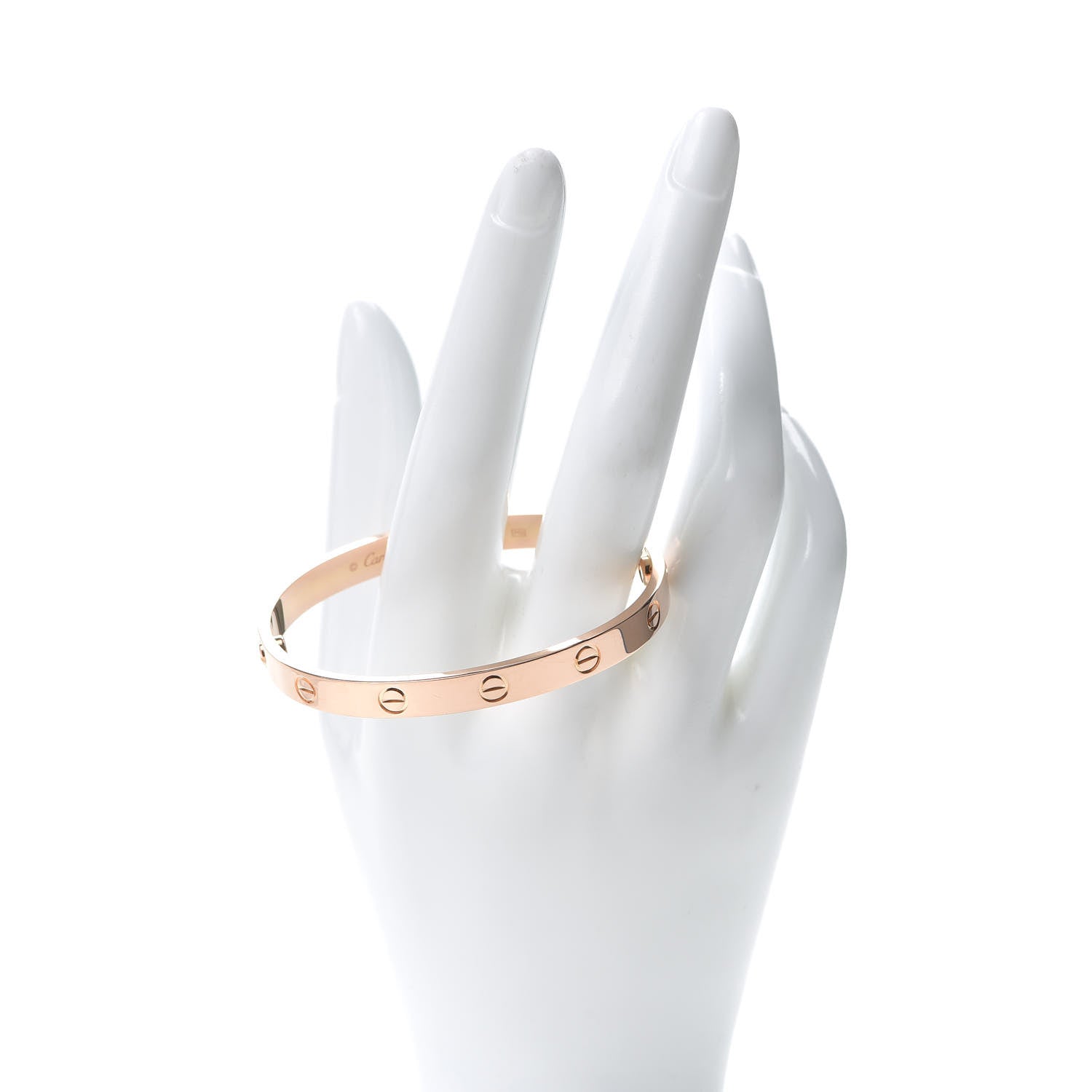 Cartier 18K Pink Gold LOVE Bracelet 17 2 of 7