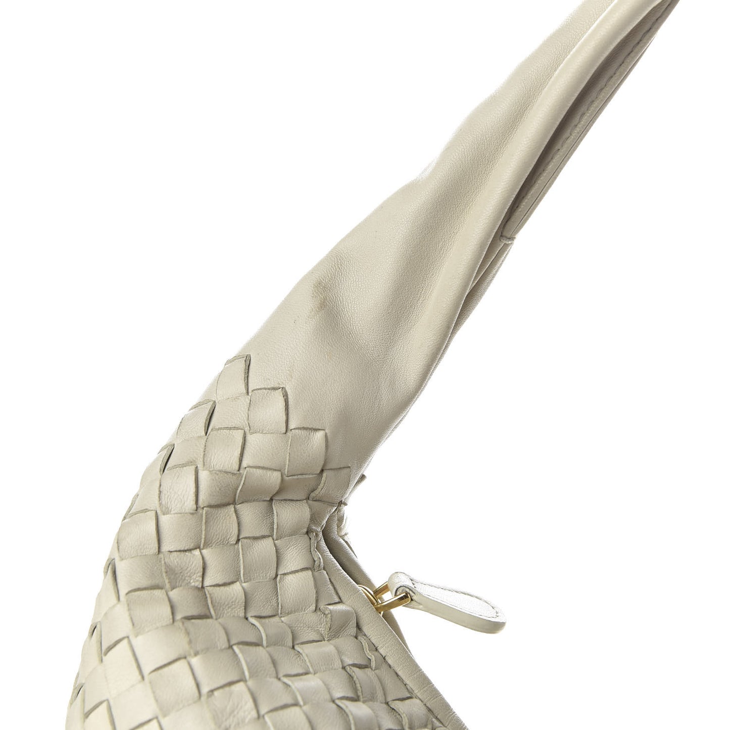 Nappa Intrecciato Maxi Veneta Hobo Cream