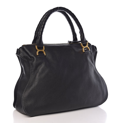 Chloe Calfskin Large Marcie Satchel Black 3 of 10