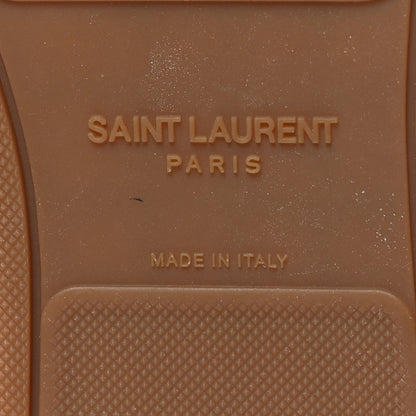 Saint Laurent Calfskin Perforated Suede SL10 Court Classic Low Top Sneakers 40 White 7 of 10