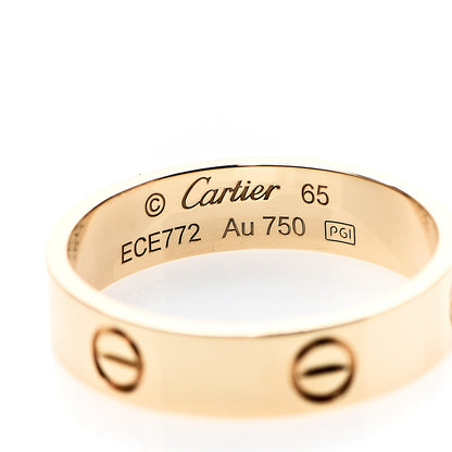 Cartier 18K Yellow Gold 5.5mm LOVE Ring 65 11 3 of 4