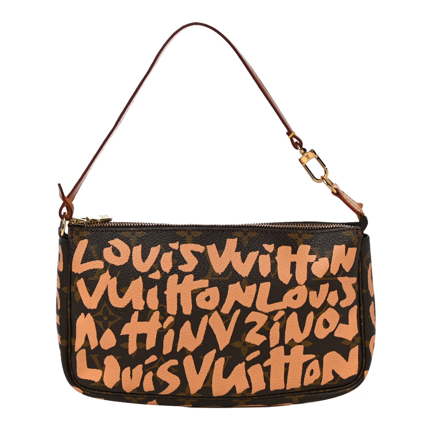 Monogram Graffiti Pochette Accessories Peach