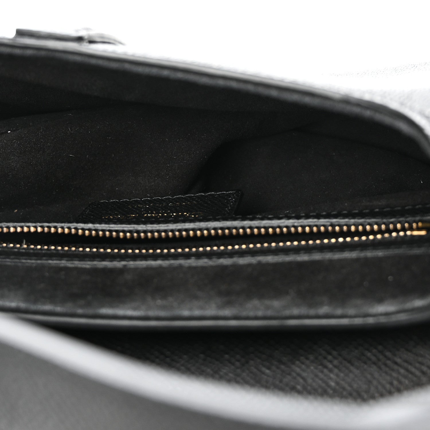 Christian Dior Grained Calfskin Saddle Bag Black 5 of 11