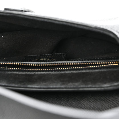 Christian Dior Grained Calfskin Saddle Bag Black 5 of 11