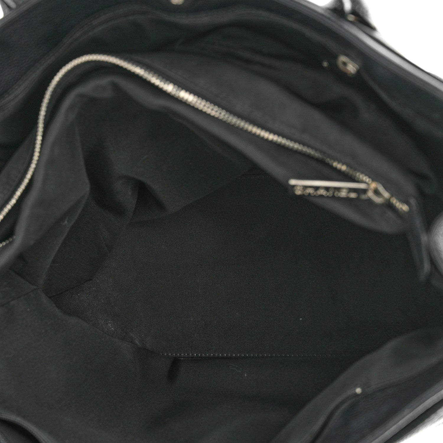 Chanel Calfskin Cerf Executive Shopper Tote Black 6 of 13