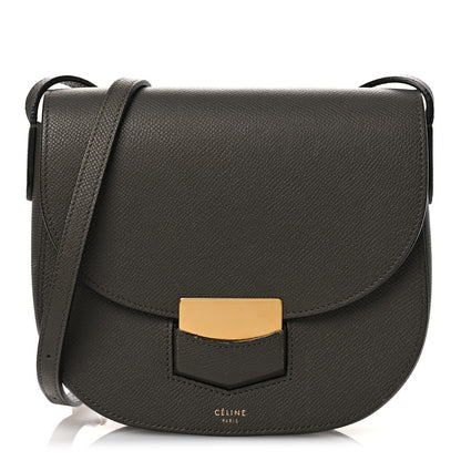 Celine Baby Grained Calfskin Small Trotteur Grey 1 of 16