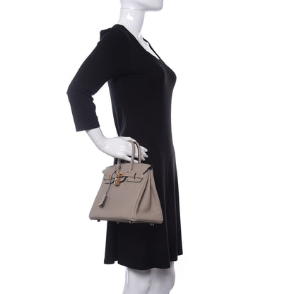 Hermes Togo Birkin 25 Gris Tourterelle 2 of 11