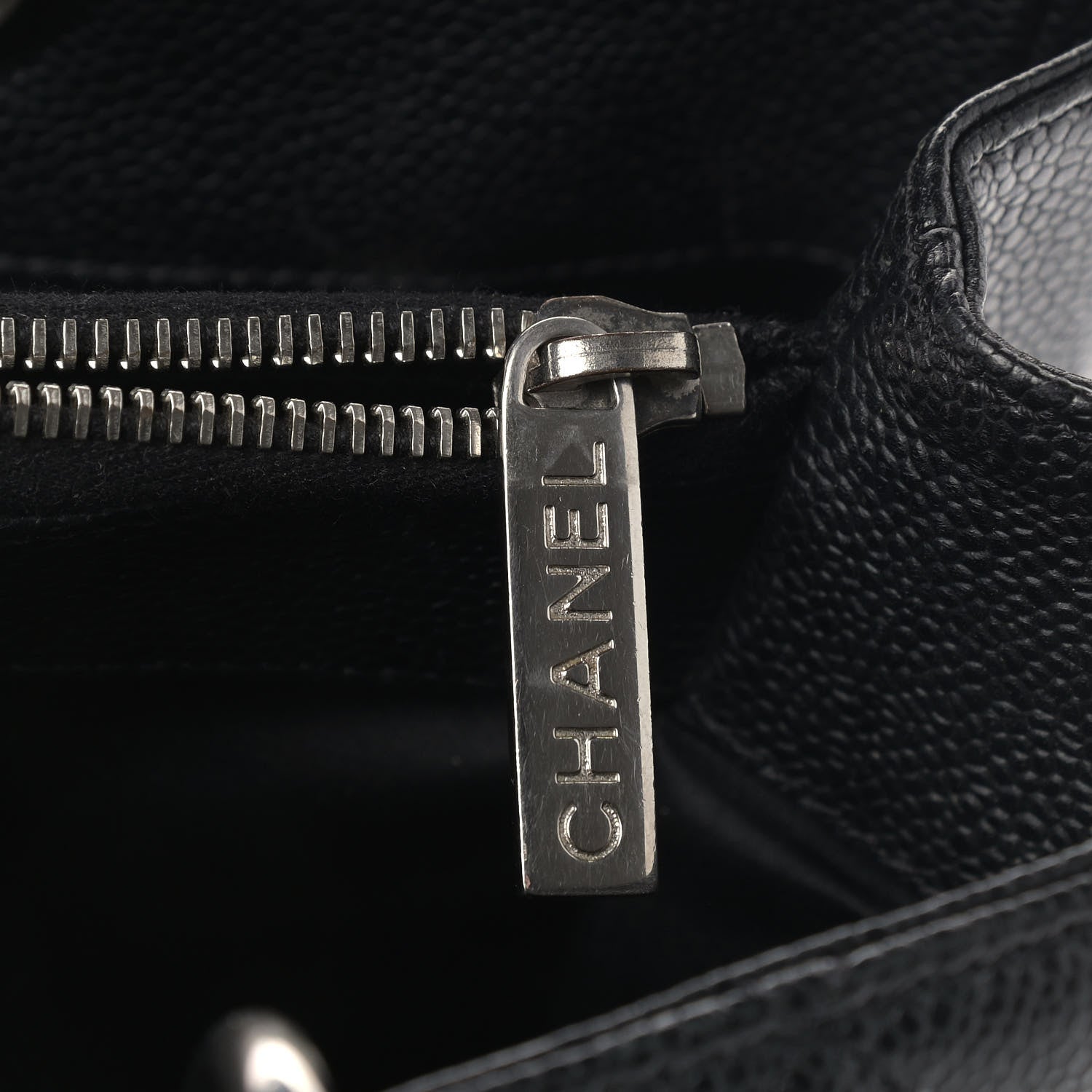 Chanel Caviar Quilted Grand Shopping Tote GST Black 9 of 11