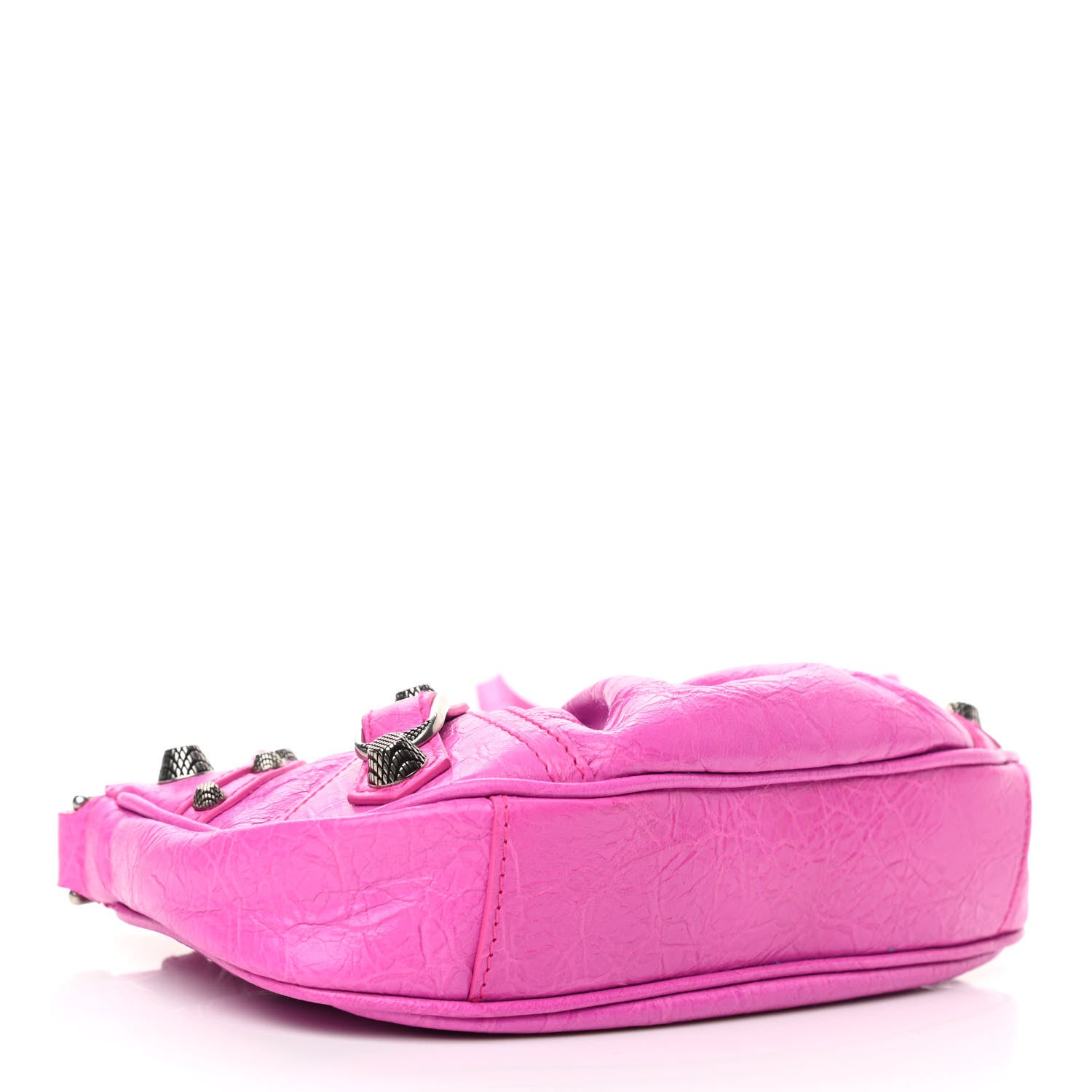 Balenciaga Agneau Arena Le Cagole Mini Purse With Chain Lipstick Pink 4 of 11