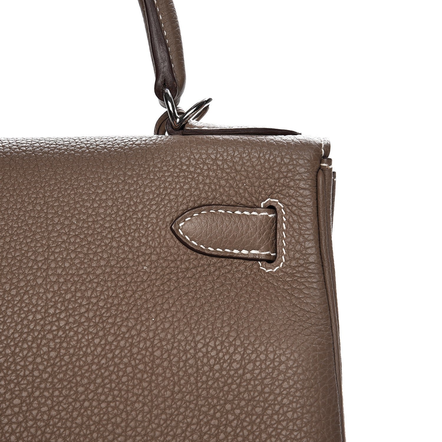 Hermes Togo Kelly Retourne 28 Etoupe 24 of 36