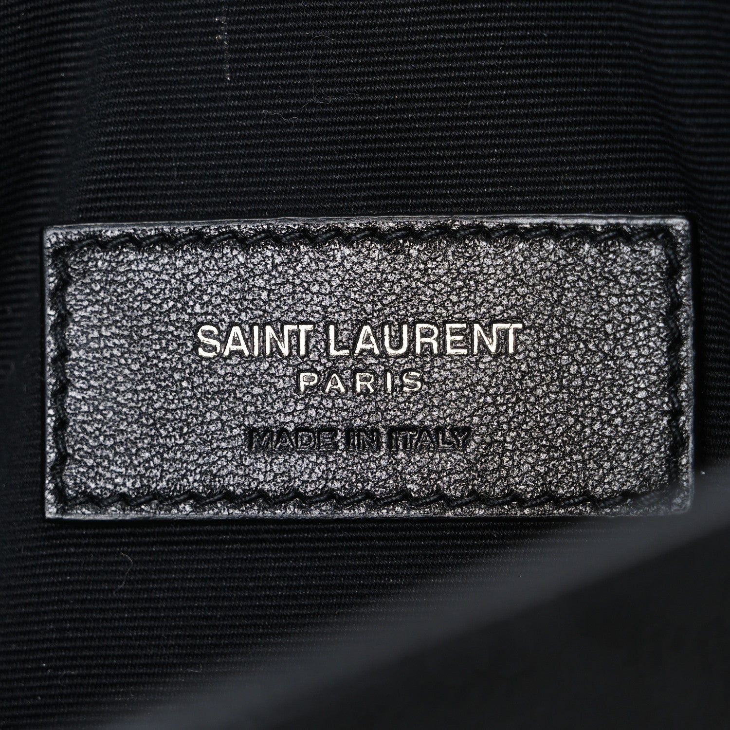 Saint Laurent Grain De Poudre Uptown Pouch Black 6 of 6