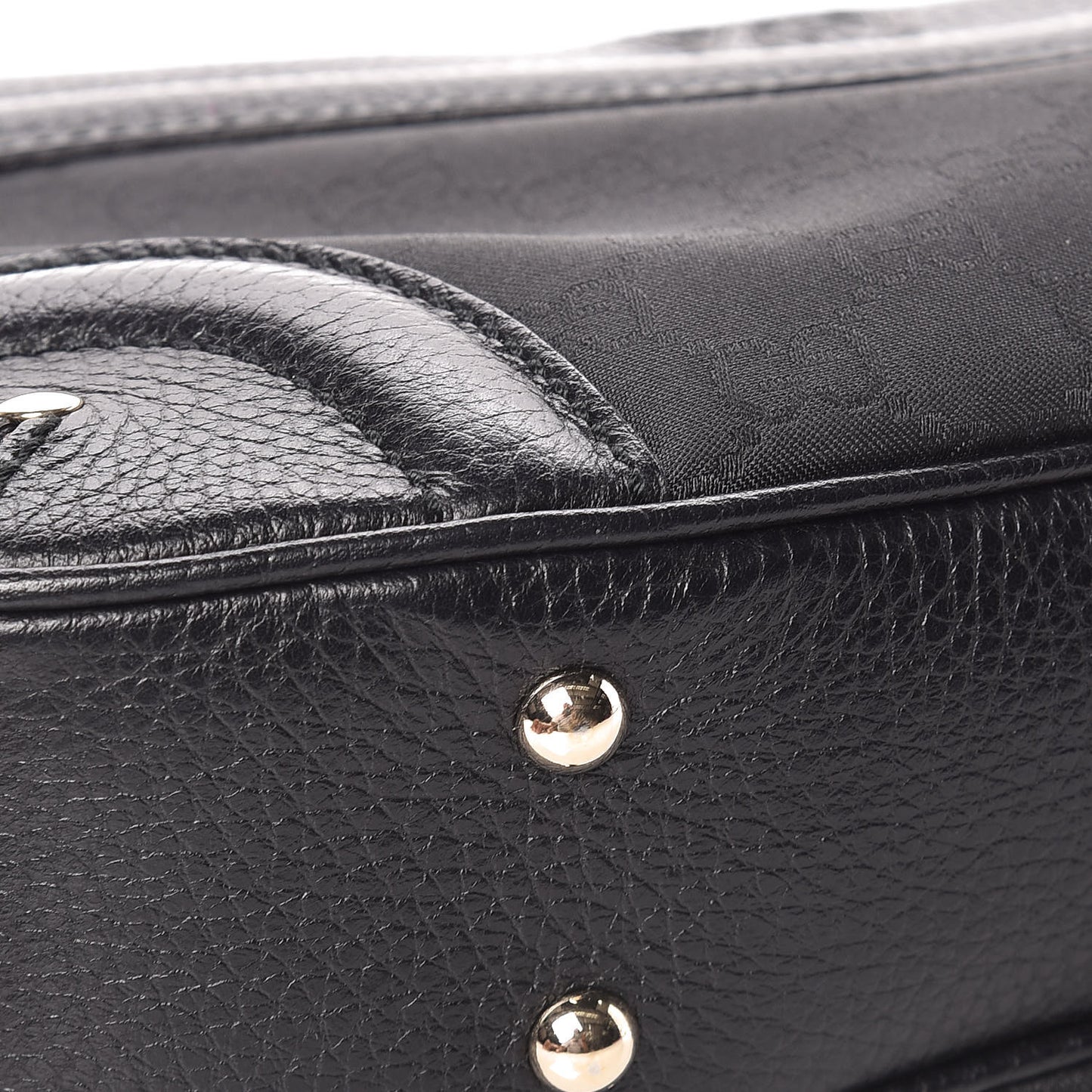 Monogram Crest Shoulder Bag Black