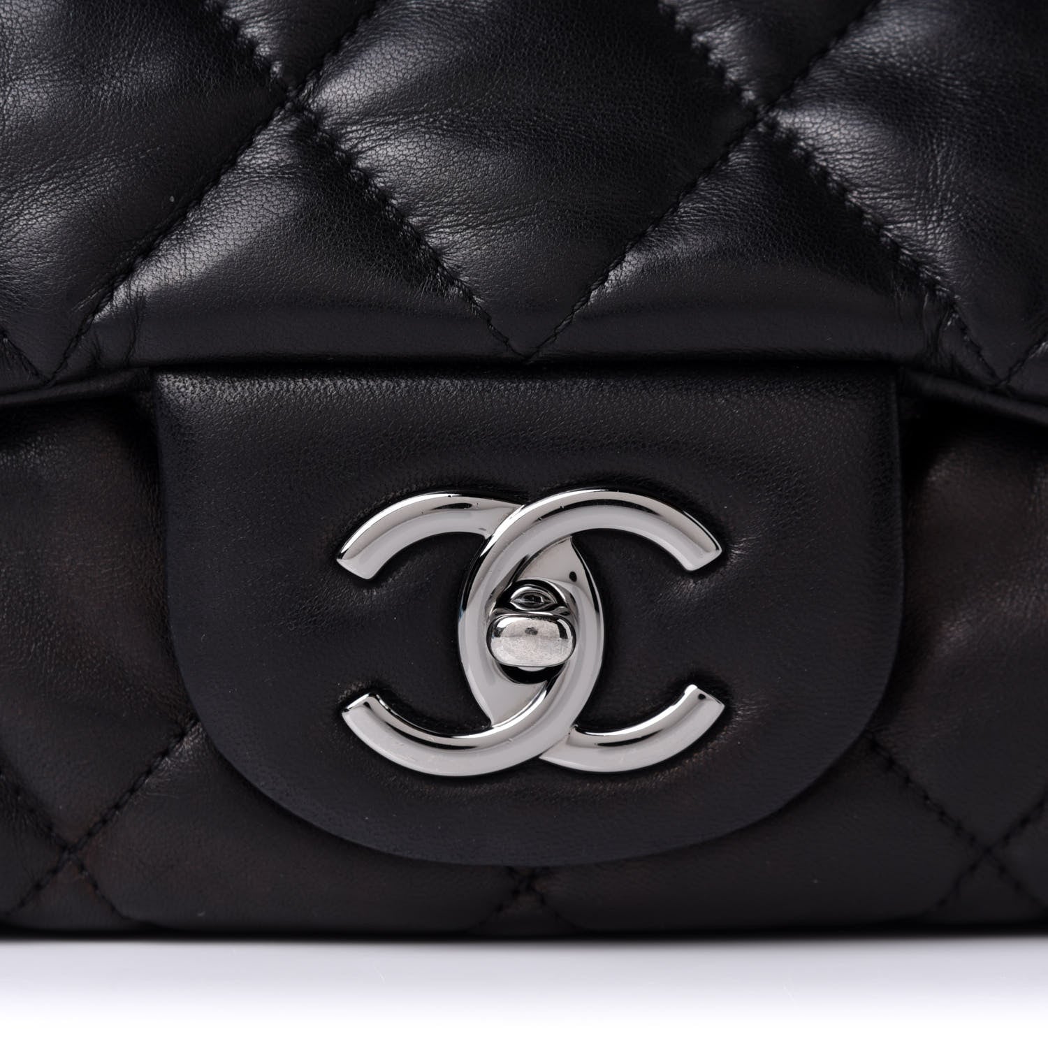 Chanel Lambskin Quilted Maxi Chanel 3 Flap Black 7 of 9