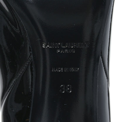 Saint Laurent Patent Kiki 85 Over The Knee Boots 38 Black 6 of 6