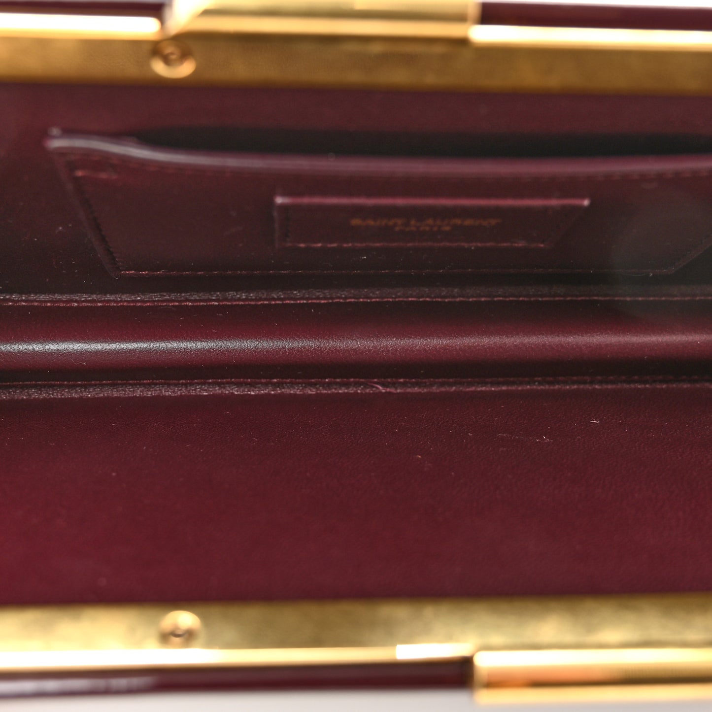 Patent Clutch Rouge