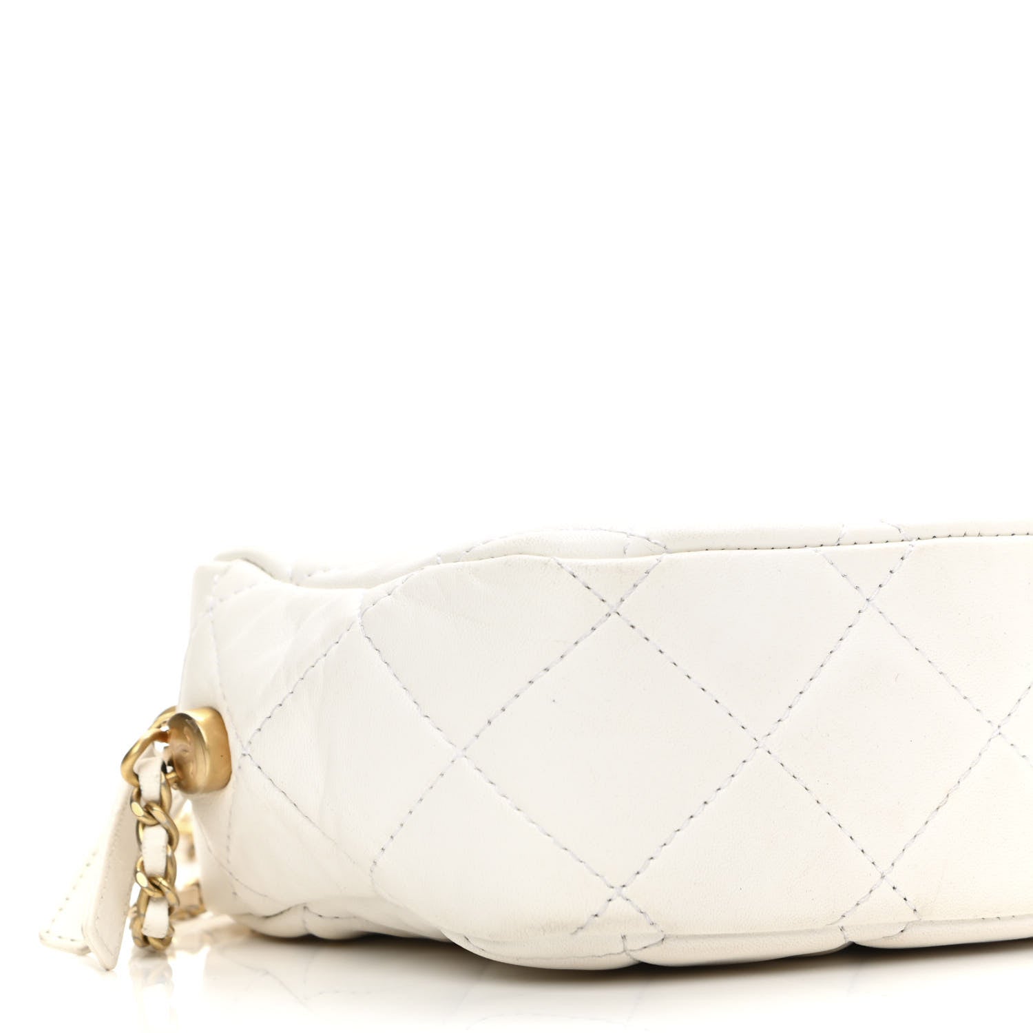 Chanel Lambskin Quilted Mini My Perfect Camera Case White 9 of 10