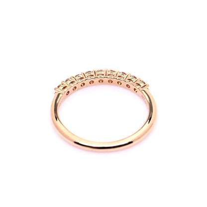Tiffany 18K Rose Gold Diamond 2.2mm Half Circle Embrace Band Ring 52 6 4 of 7