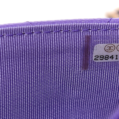 Chanel Caviar Quilted Wallet On Chain WOC Purple 7 of 11