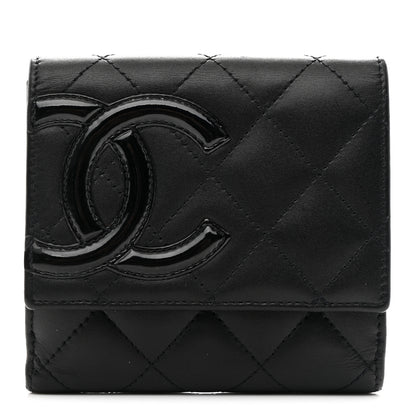 Chanel Calfskin Quilted Cambon Flap Wallet Black 1 of 9