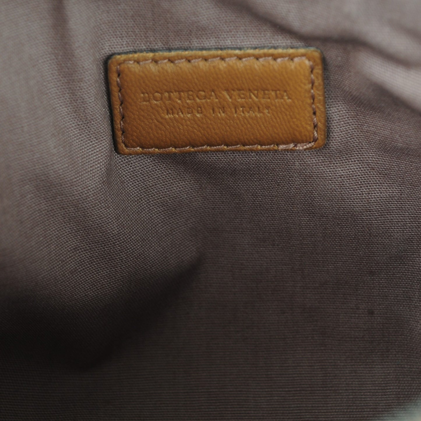 Nappa Patent Intrecciato Ombre Cosmetic Case Brown Taupe