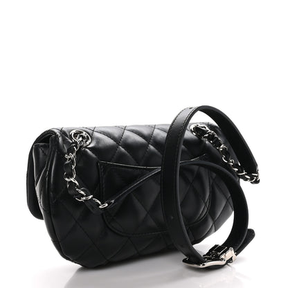 Chanel Calfskin Quilted CC Uniform Flap Belt Bag Black 3 of 10