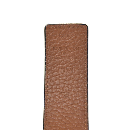 Louis Vuitton Taurillon Calfskin 40mm LV Initiales Reversible Belt 80 32 Black 6 of 6