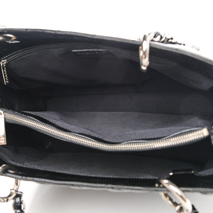 Chanel Patent Quilted Grand Shopping Tote GST Black 5 of 11