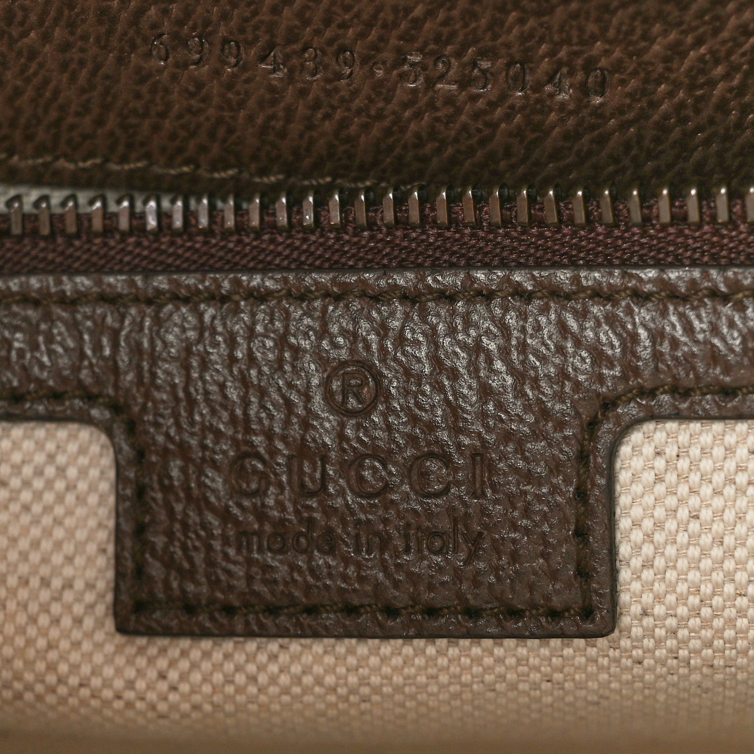 Gucci GG Supreme Monogram Textured Dollar Calfskin Web Ophidia Wristlet Shoulder Bag Beige Ebony New Acero 6 of 10