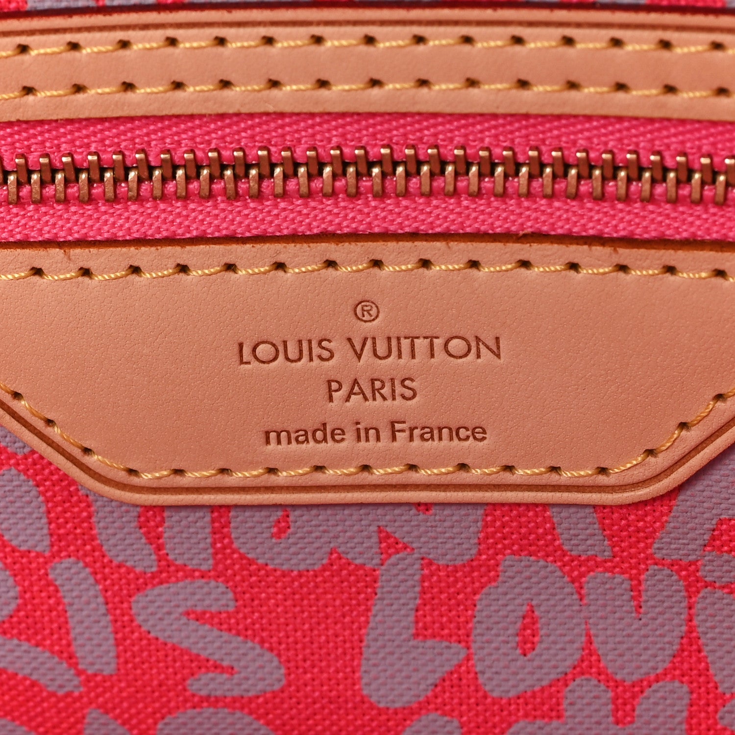 Louis Vuitton Monogram Graffiti Neverfull GM Fuchsia 6 of 10
