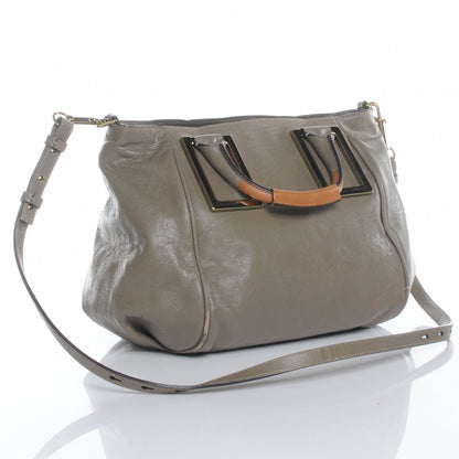 Chloe Leather Ethel Satchel Taupe 3 of 12