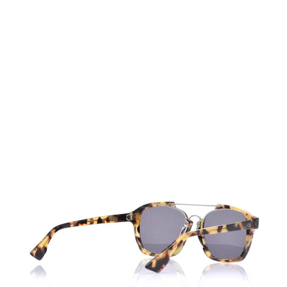 Christian Dior Abstract Square Mirrored Sunglasses Spotted Havana Green 4 of 9