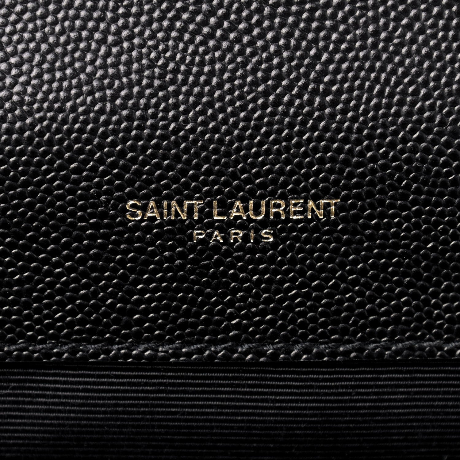 Saint Laurent Grain De Poudre Textured Mixed Matelasse Triquilt Medium Monogram Satchel Black 9 of 9