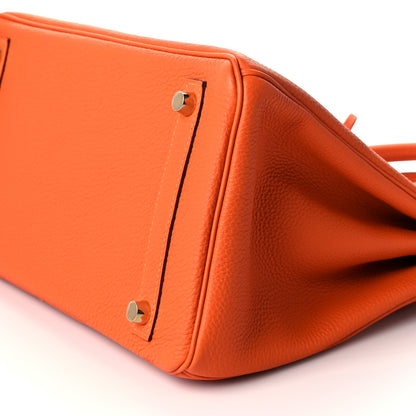 Hermes Togo Birkin 30 Orange 9 of 10