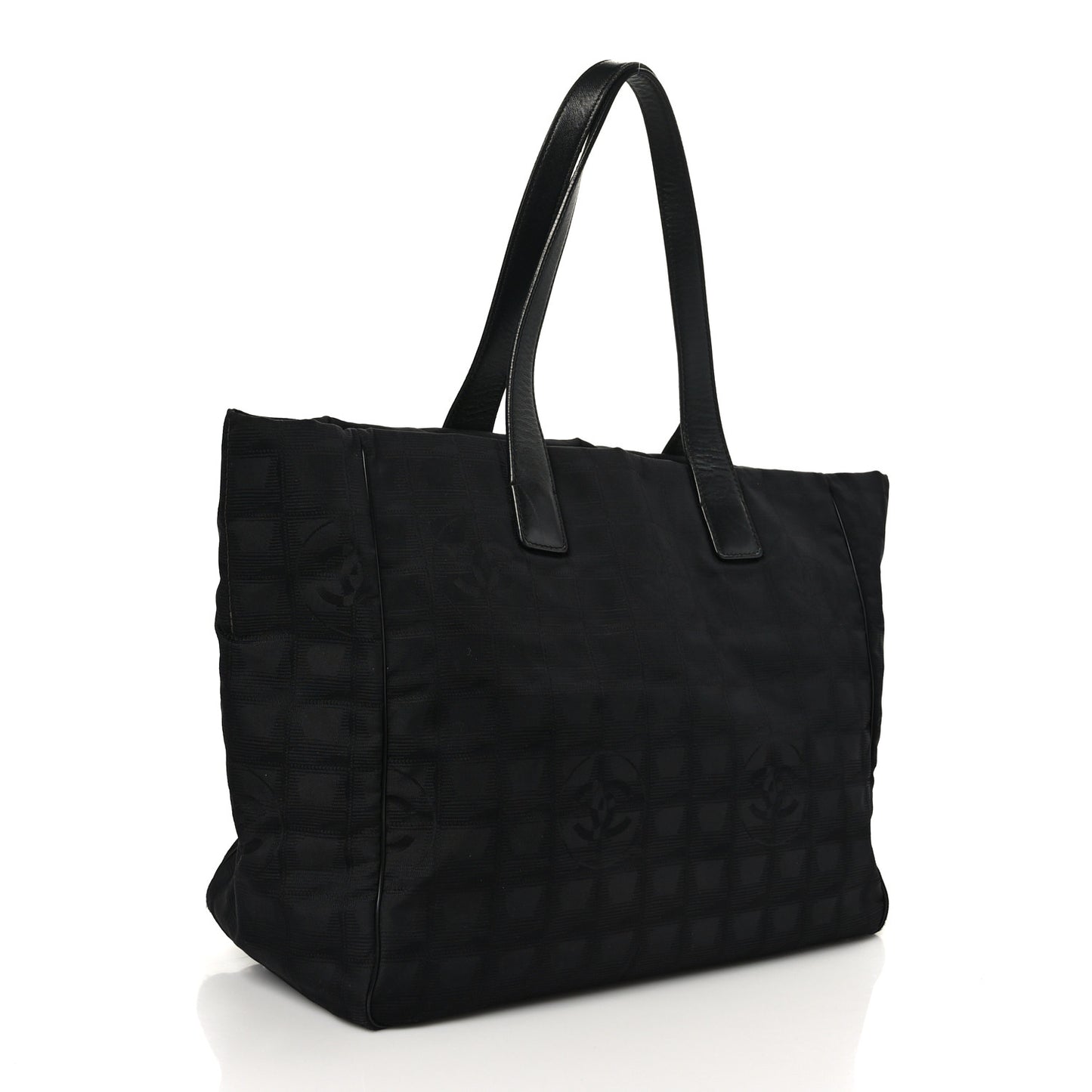 Nylon Medium Travel Tote Black