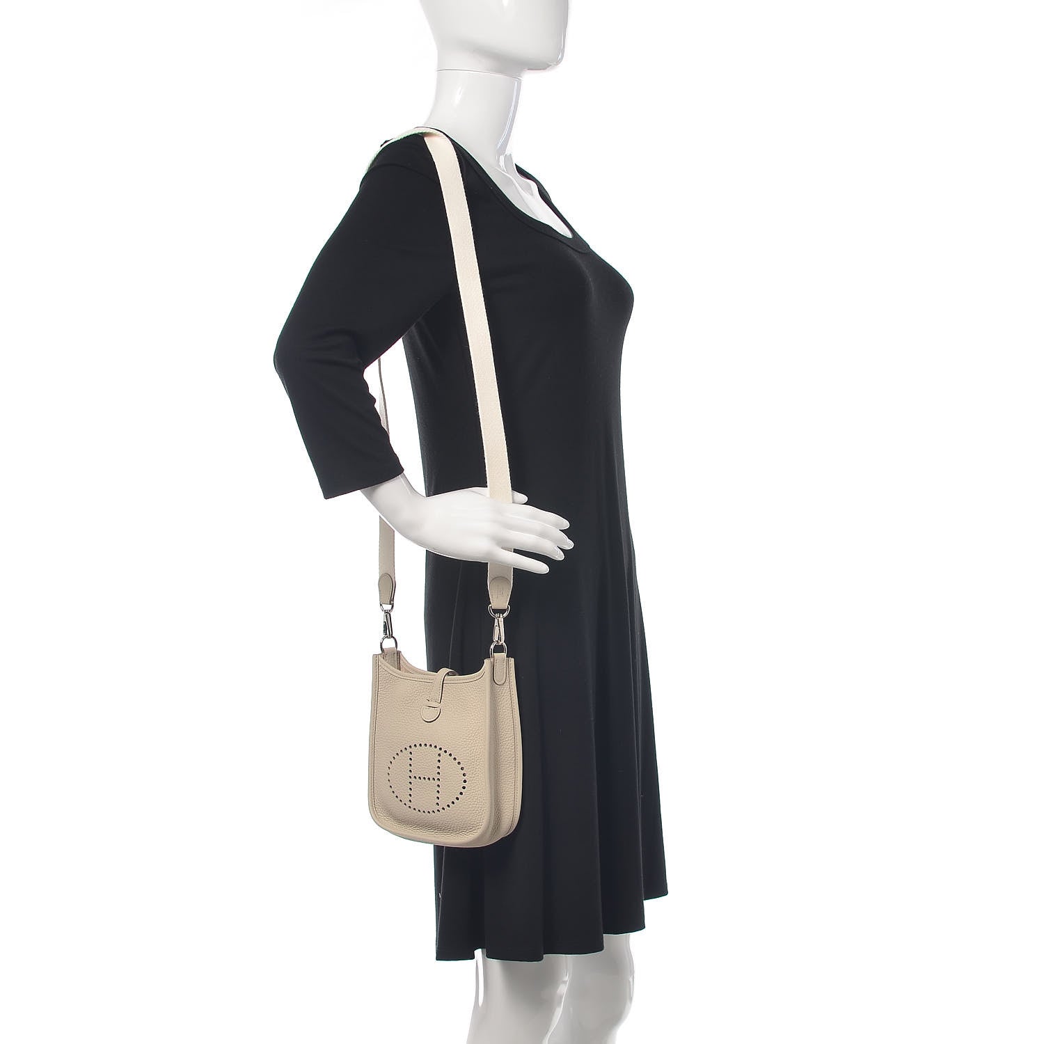 Hermes Taurillon Clemence Amazone Evelyne TPM Beton 2 of 12