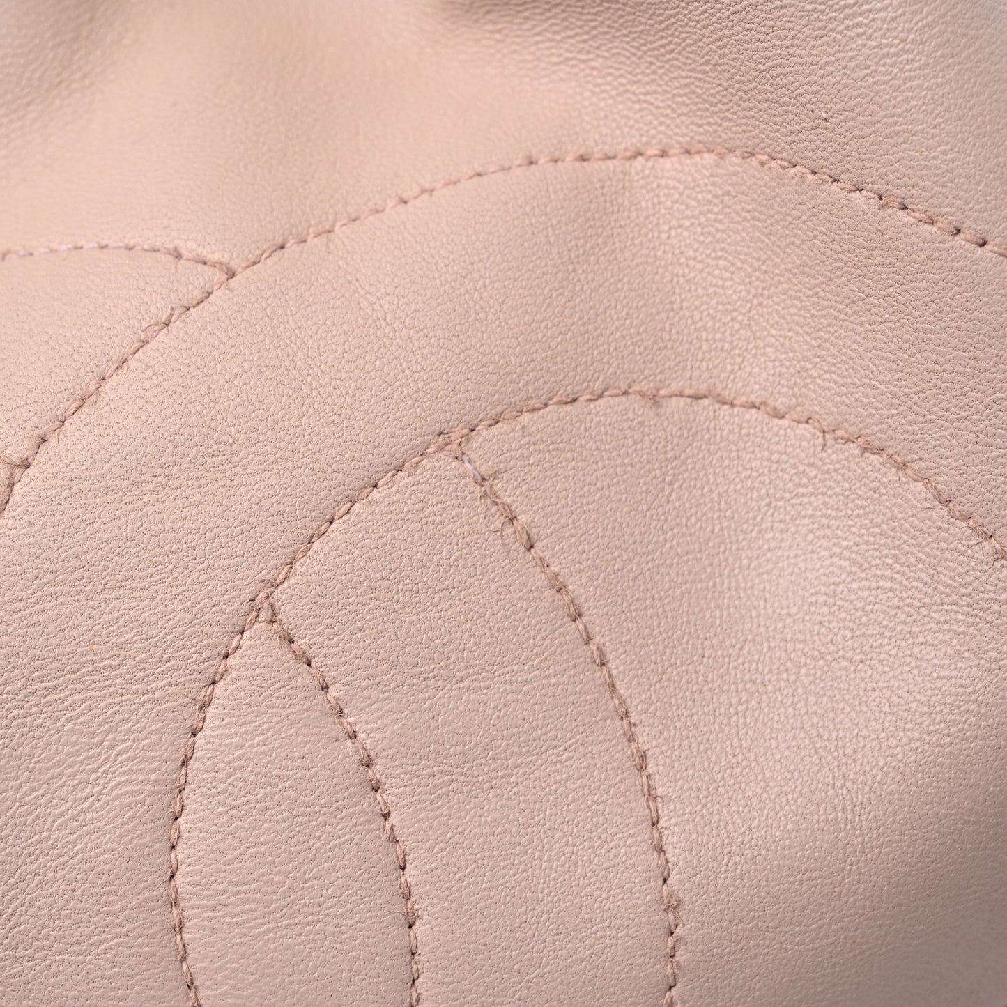 Lambskin Mini CC Drawstring Bag Light Pink