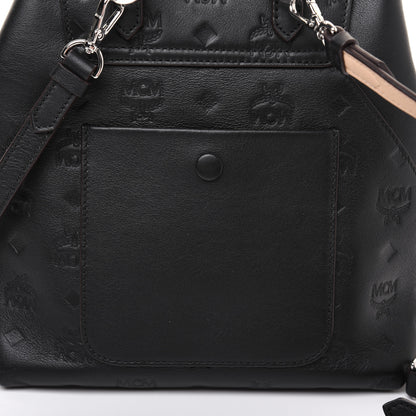 MCM Calfskin Ottomar Monogram Essential Backpack Black 16 of 21