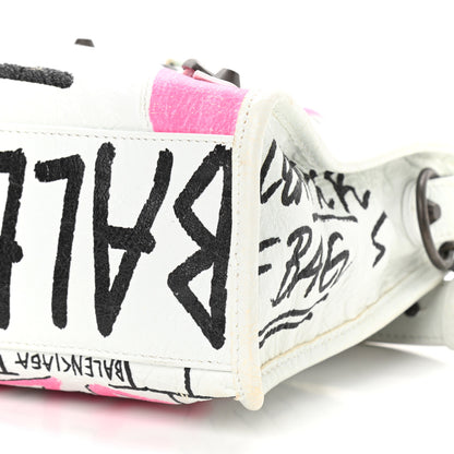Balenciaga Agneau Graffiti All Over Classic Hardware S City White Multicolor 6 of 9